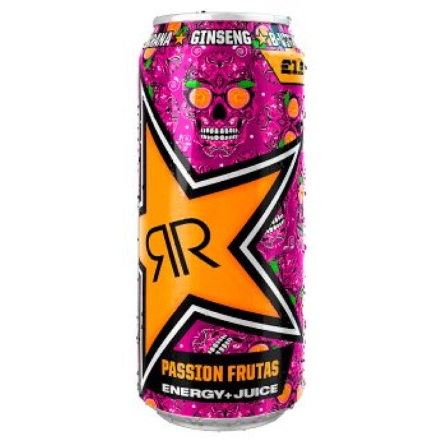 Rockstar Juiced Energy Drink Passion Frutas Flavour 500ml